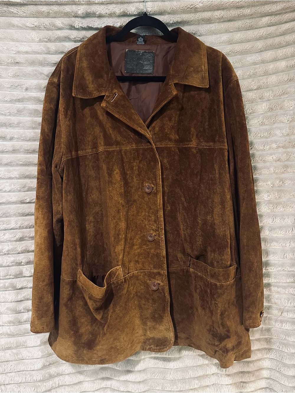 St. John's Bay Brown Suede Leather Jacket